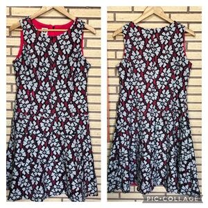 Black Floral Lace Overlay Shift Dress - Ann Taylor - Size 10 - Semi-Formal Dress